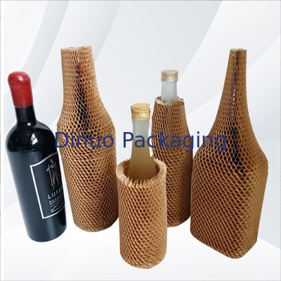 Manga cilíndrica reciclable del papel del panal para la botella de vino frágil de las mercancías