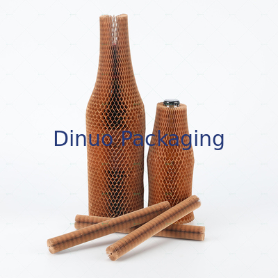 Embalaje de papel de embalaje Mesh Set Cosmetic Glass Bottle del panal de Kraft del arte a prueba de choques