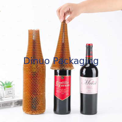Panal que amortigua el vino Kraft de la manga del papel que envuelve la protección de empaquetado del rollo