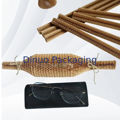 Empaquetado cosmético degradable de Mesh Sleeve For Glass Bottle del papel de embalaje del panal