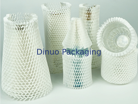 Cubierta protectora de papel reciclable Kraft biodegradable Mesh Cover de papel de embalaje del panal