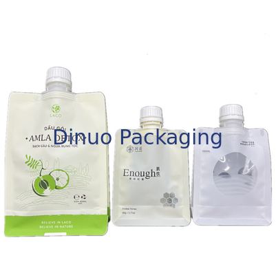 Bolsa orgánica Juice Beverage Doypack Bag reutilizable del canalón de los alimentos para niños del apretón del puré de la fruta