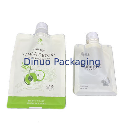 Bolsas con boquilla verticales de plástico líquido reciclado y recargables