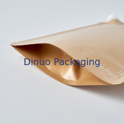 Soporte impreso de encargo de papel de Kraft del perfume encima de la bolsa del canalón de la comida del líquido del papel de aluminio de las bolsas