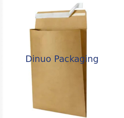 Bolso de papel puro reciclable del anuncio publicitario del 100% con el escudete en lados y parte inferior