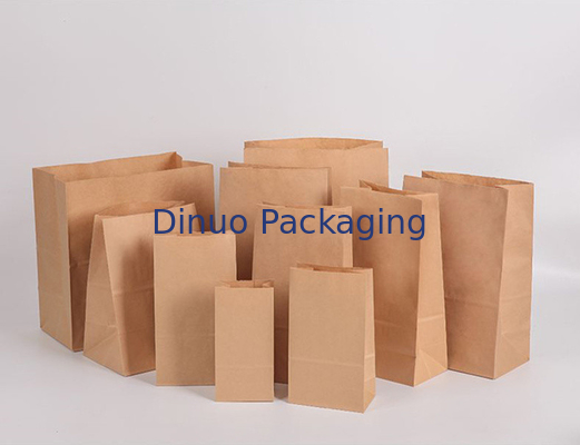 Bolso del anuncio publicitario del papel de Kraft con el escudete inferior/difícilmente el sobre de papel extensible lateral de papel