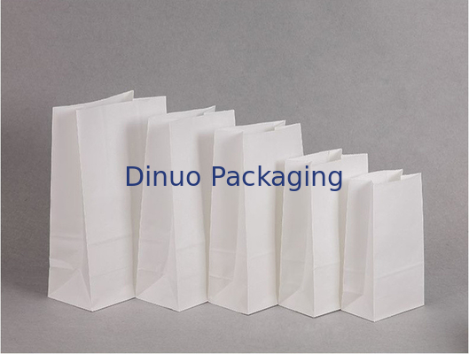 Bolso del anuncio publicitario del papel de Kraft con el escudete inferior/difícilmente el sobre de papel extensible lateral de papel