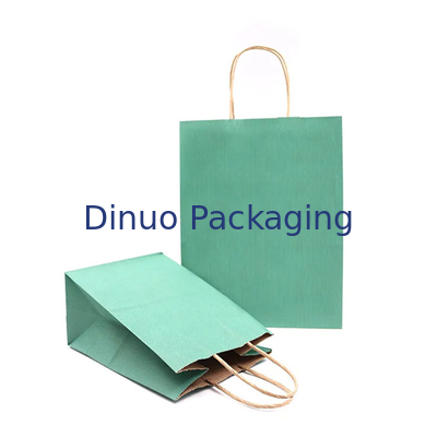 Bolsa de papel para llevar de papel del regalo de las compras del té de Kraft Tote Bag Baking Pastry Milk