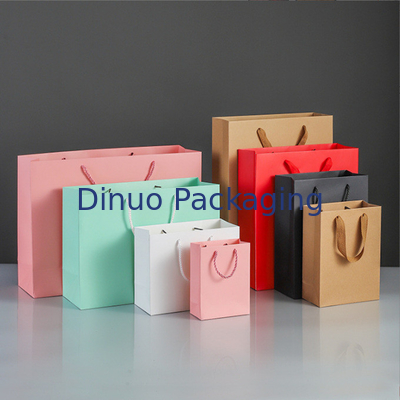 El bolso superior biodegradable reutilizable de la manija modificó el bolso de empaquetado de papel del regalo para requisitos particulares de Kraft