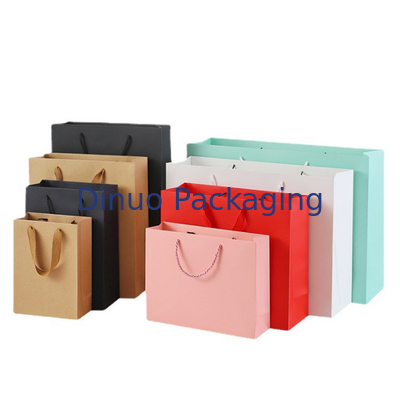El bolso superior biodegradable reutilizable de la manija modificó el bolso de empaquetado de papel del regalo para requisitos particulares de Kraft