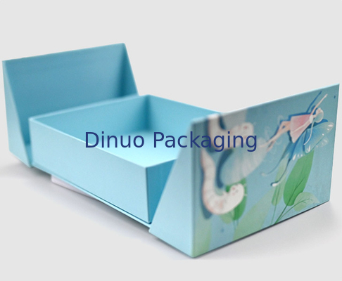 Caja de encargo de papel del sistema del maquillaje del cuidado de piel de la caja de regalo de la puerta doble de la cubierta