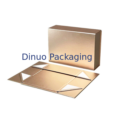 Caja de cartón portátil de encargo de una pieza magnética de la caja de regalo del plegamiento de la cubierta de la succión