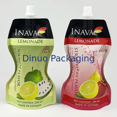 La categoría alimenticia de encargo del paquete se levanta los bolsos de la bolsa del canalón para la bebida Juice Drink