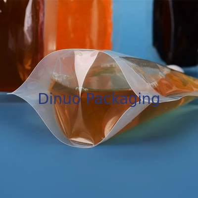 La impresión de encargo del fotograbado se levanta la bebida transparente Juice Spout Pouch de las bolsas líquidas