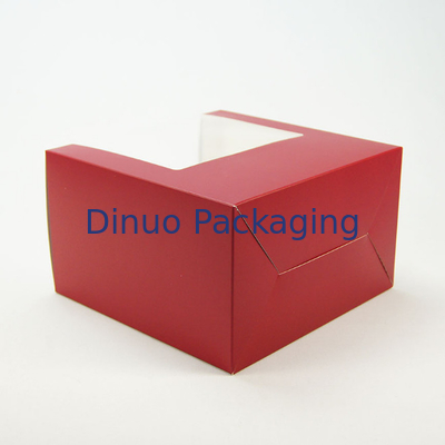 Cajas de papel de empaquetado de las magdalenas de la ventana clara de la caja del postre reutilizable de la galleta con los partes movibles