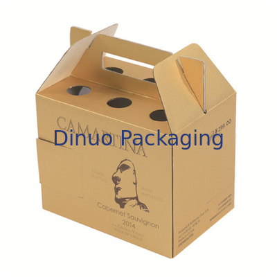 Caja de encargo de empaquetado acanalada llevada a mano del boutique de la caja de la caja de regalo