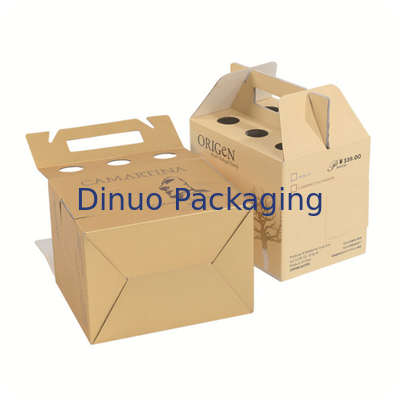 Caja de encargo de empaquetado acanalada llevada a mano del boutique de la caja de la caja de regalo