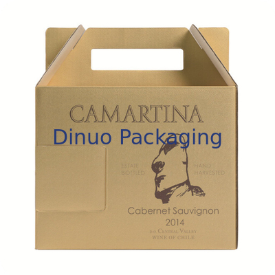 Caja de encargo de empaquetado acanalada llevada a mano del boutique de la caja de la caja de regalo