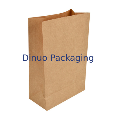 Bolsas de papel para llevar de encargo de Kraft del portador del pan de Logo Print Deli Food Packaging