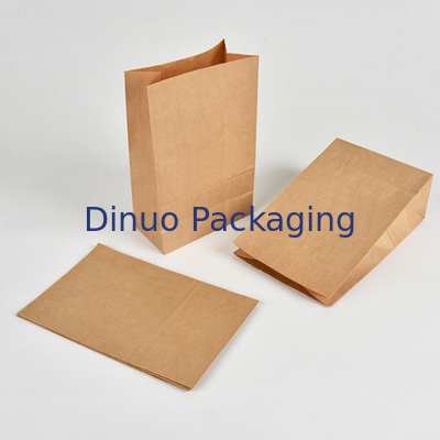 Bolsas de papel para llevar de encargo de Kraft del portador del pan de Logo Print Deli Food Packaging