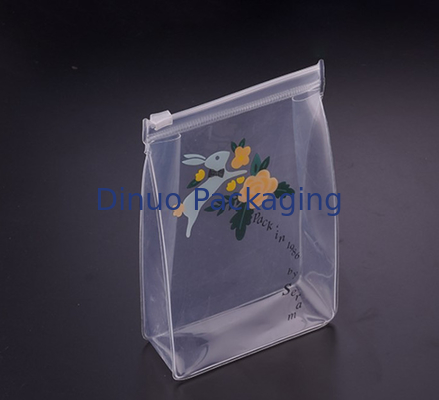 El color transparente de empaquetado suave de los bolsos del PVC, paquete de la toalla empaqueta Eco amistoso