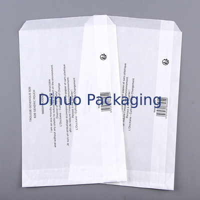 Bolsa biodegradable transparente rectangular del papel de papel cristal para empaquetar