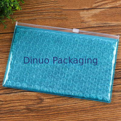 Bolsa de burbujas de cremallera de reciclaje transparente con logotipo y tamaño personalizados