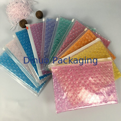 0.05 - 0.2 mm de espesor Bolsas de burbujas de cremallera con impresión en grabado