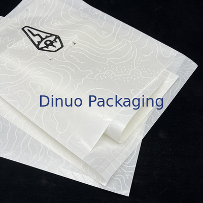 Envase de papel de vidrio a medida, impermeable al agua y ecológico, compostable para envases de ropa