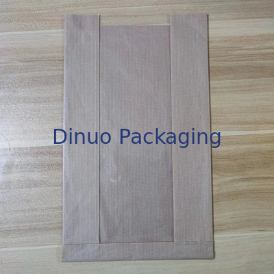 Bolsillo de papel de vidrio liso rectangular 100% biodegradable