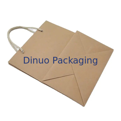 Bolsa de embalaje de papel Kraft Bolsa de regalo de artesanía de compras Bolsa biodegradable con mango retorcido