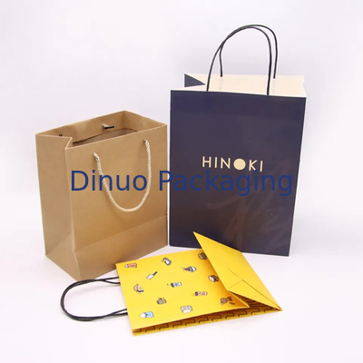 Bolsa de embalaje de papel Kraft Bolsa de regalo de artesanía de compras Bolsa biodegradable con mango retorcido