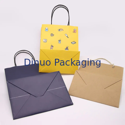 Bolsa de embalaje de papel Kraft Bolsa de regalo de artesanía de compras Bolsa biodegradable con mango retorcido