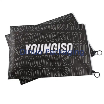 Logotipo impreso a medida CPE Plastic Slider Bolsas de cremallera para ropa interior Embalaje de camisetas