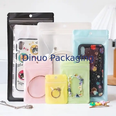 Bolsa de cerradura con cremallera de plástico transparente de CPE PE