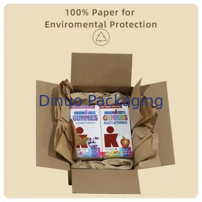 Material de relleno de almohadón de papel de llenado de vacío 100% biodegradable para la máquina de llenado inteligente