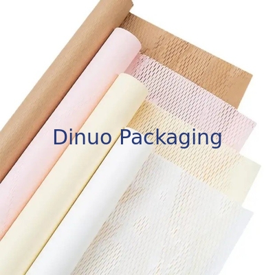 Embalaje biodegradable y respetuoso con el medio ambiente Papel de panal de miel Rollo de papel kraft marrón
