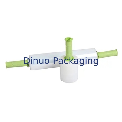 Película de estiramiento y contracción de LLDPE blanca personalizable diseñada con mango de plástico