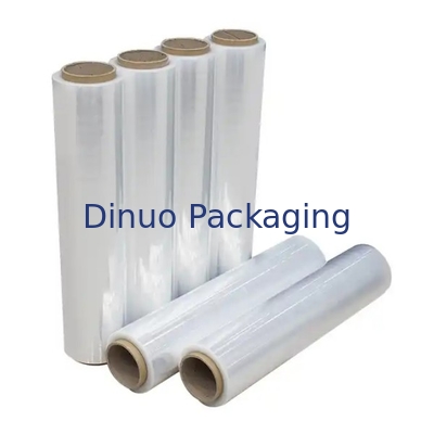 Película de estiramiento previa de material LLDPE con ancho de 100 cm y longitud de 300 m