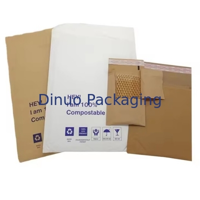 Compostable Papel Kraft de panal de miel acolchado Envase expreso Biodegradable Correo a prueba de choques Envío bolsas de correo