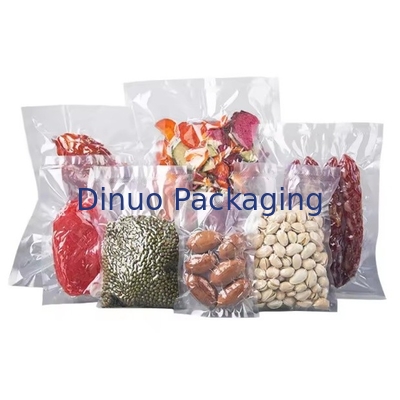 Bolsa de almacenamiento de plástico sellada con grabado de vacío de tres lados Bolsa de vacío de alimentos sellada textura Bolsa de vacío en grabado