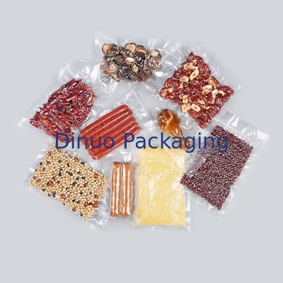 Bolsa de almacenamiento de plástico sellada con grabado de vacío de tres lados Bolsa de vacío de alimentos sellada textura Bolsa de vacío en grabado