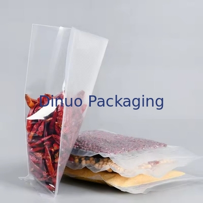 Bolsa de almacenamiento de plástico sellada con grabado de vacío de tres lados Bolsa de vacío de alimentos sellada textura Bolsa de vacío en grabado
