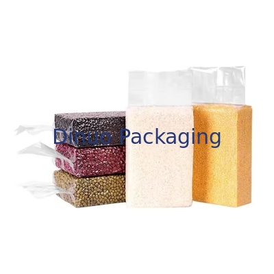 Bolsa de vacío transparente personalizada con impresión de grano reciclable para uso industrial alimentario