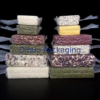 Saco de vacío transparente con impresión de granos diversos