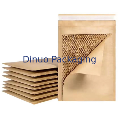 Envase de papel Kraft con palletos de panal de miel biodegradable a prueba de choques