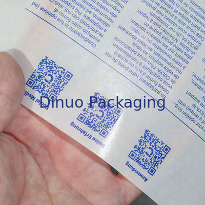 Certificado FSC Envase de papel de vidrio reciclable Eco-consciente elección de un lado semitransparente de un lado 100% transparente
