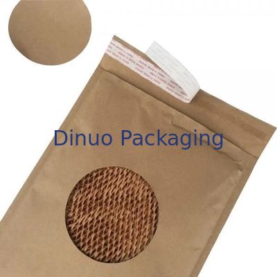 Cellular Shaped Kraft Corrugated Envelopes Padded Honeycomb Paper For Shipping