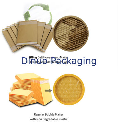 Cellular Shaped Kraft Corrugated Envelopes Padded Honeycomb Paper For Shipping
