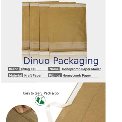 Cellular Shaped Kraft Corrugated Envelopes Padded Honeycomb Paper For Shipping